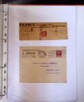 1871-1944 Classeur d'une centaine de plis, Alsace Lorraine