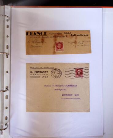 1871-1944 Classeur d'une centaine de plis, Alsace Lorraine
