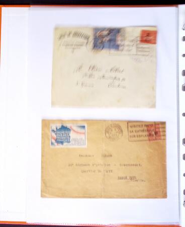 1871-1944 Classeur d'une centaine de plis, Alsace Lorraine