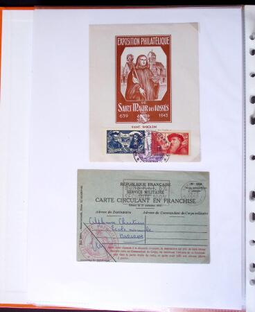 1871-1944 Classeur d'une centaine de plis, Alsace Lorraine