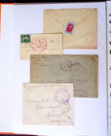 1871-1944 Classeur d'une centaine de plis, Alsace Lorraine