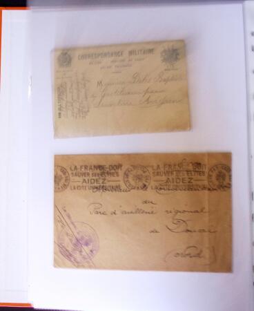1871-1944 Classeur d'une centaine de plis, Alsace Lorraine