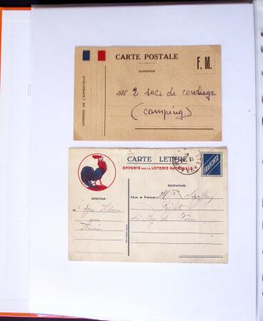 1871-1944 Classeur d'une centaine de plis, Alsace Lorraine