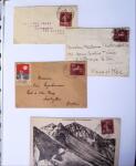 1924-1934 Classeur Blanc contenant environs 250/300