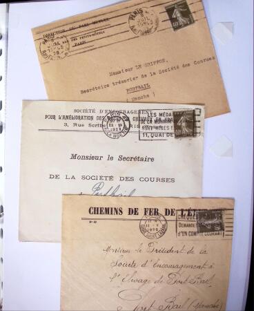 1924-1934 Classeur Blanc contenant environs 250/300