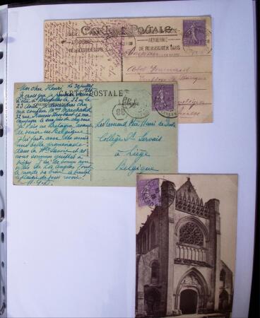 1924-1934 Classeur Blanc contenant environs 250/300