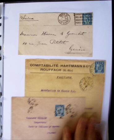 1924-1934 Classeur Blanc contenant environs 250/300