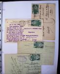 1924-1934 Classeur Blanc contenant environs 250/300