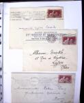 1924-1934 Classeur Blanc contenant environs 250/300