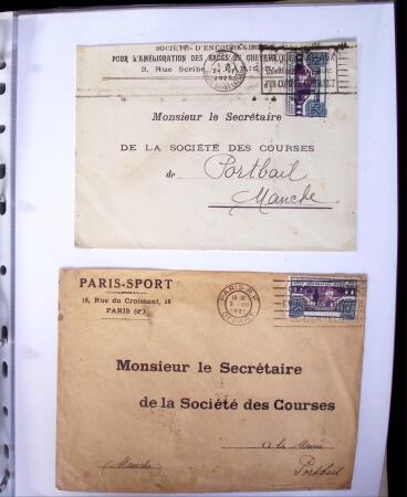 1924-1934 Classeur Blanc contenant environs 250/300