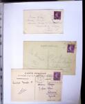 1924-1934 Classeur Blanc contenant environs 250/300