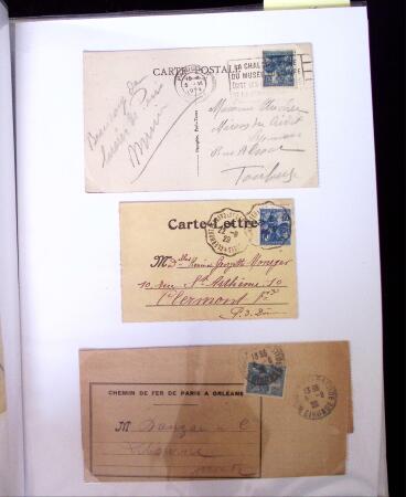 1924-1934 Classeur Blanc contenant environs 250/300
