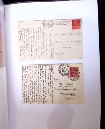 1924-1934 Classeur Blanc contenant environs 250/300
