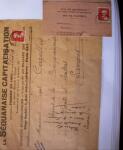 1935-1941 Classeur Blanc contenant envions 300 plis