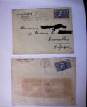 1935-1941 Classeur Blanc contenant envions 300 plis