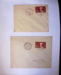 1935-1941 Classeur Blanc contenant envions 300 plis