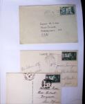 1935-1941 Classeur Blanc contenant envions 300 plis