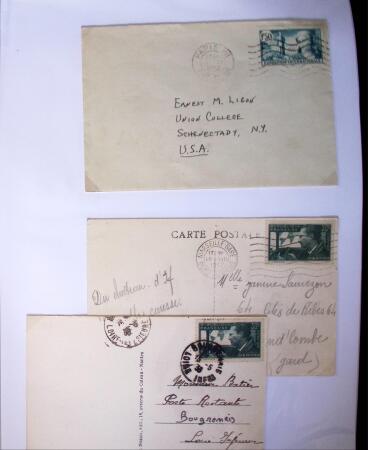 1935-1941 Classeur Blanc contenant envions 300 plis