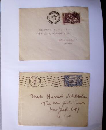 1935-1941 Classeur Blanc contenant envions 300 plis