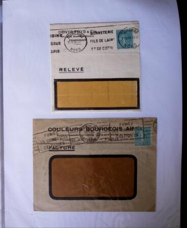 1935-1941 Classeur Blanc contenant envions 300 plis