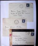 1935-1941 Classeur Blanc contenant envions 300 plis