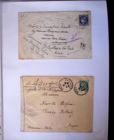 1935-1941 Classeur Blanc contenant envions 300 plis