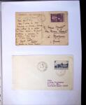 1935-1941 Classeur Blanc contenant envions 300 plis