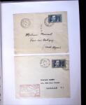 1935-1941 Classeur Blanc contenant envions 300 plis