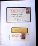 1935-1941 Classeur Blanc contenant envions 300 plis