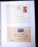 1935-1941 Classeur Blanc contenant envions 300 plis