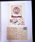 1935-1941 Classeur Blanc contenant envions 300 plis