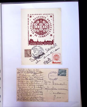 1935-1941 Classeur Blanc contenant envions 300 plis
