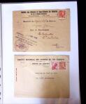 1935-1941 Classeur Blanc contenant envions 300 plis