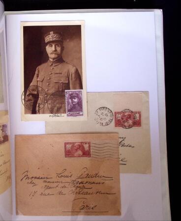 1935-1941 Classeur Blanc contenant envions 300 plis