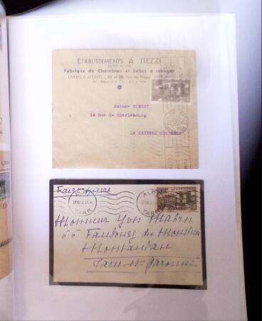 1935-1941 Classeur Blanc contenant envions 300 plis