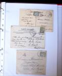 1888-1959 Classeur contenant envions 70 plis, avec