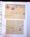 1888-1959 Classeur contenant envions 70 plis, avec