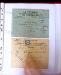 1888-1959 Classeur contenant envions 70 plis, avec
