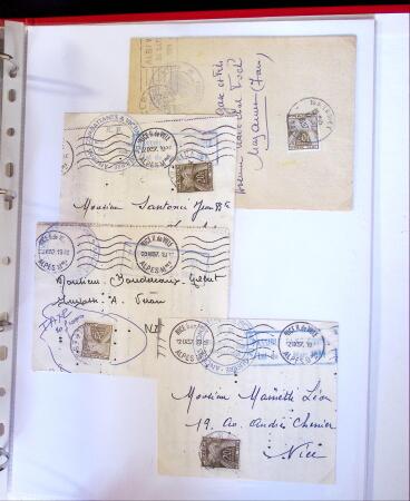 1888-1959 Classeur contenant envions 70 plis, avec