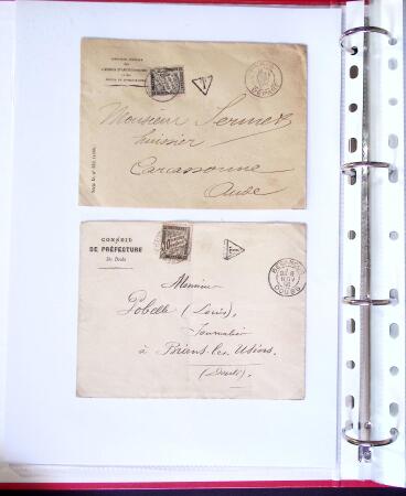 1888-1959 Classeur contenant envions 70 plis, avec