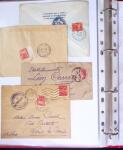 1888-1959 Classeur contenant envions 70 plis, avec