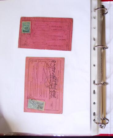 1888-1959 Classeur contenant envions 70 plis, avec