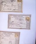1875-1959, Collection de timbres seuls sur lettres