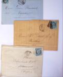 1875-1959, Collection de timbres seuls sur lettres