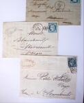 1875-1959, Collection de timbres seuls sur lettres