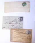 1875-1959, Collection de timbres seuls sur lettres