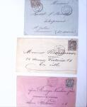 1875-1959, Collection de timbres seuls sur lettres