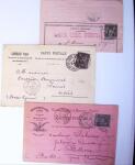 1875-1959, Collection de timbres seuls sur lettres