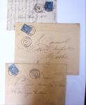 1875-1959, Collection de timbres seuls sur lettres