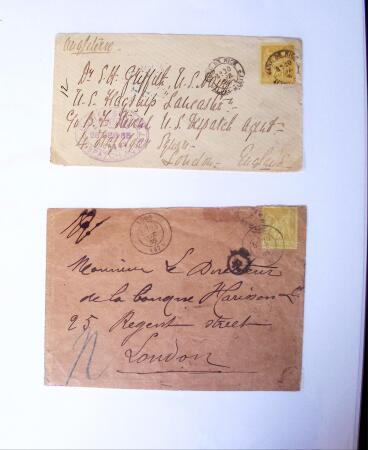 1875-1959, Collection de timbres seuls sur lettres